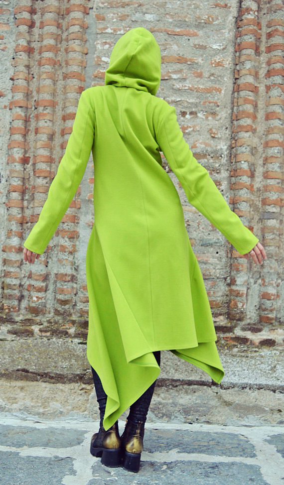light green coat
