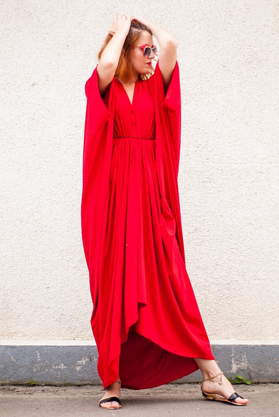 red dress
