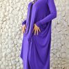 purple maxi dress