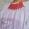 red beaded necklace