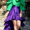 Purple Ruffled Skirt