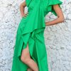 green summer dress