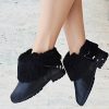 sheepskin ankle boots