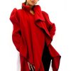 red cashmere jacket