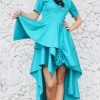 turquoise cotton dress