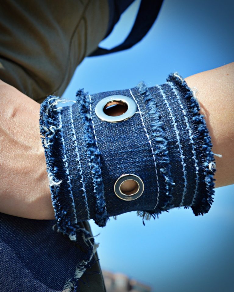 Denim Cuff Bracelet for Women - TEYXO